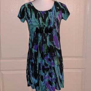 Bright Color Pattern Dress - Size 6
